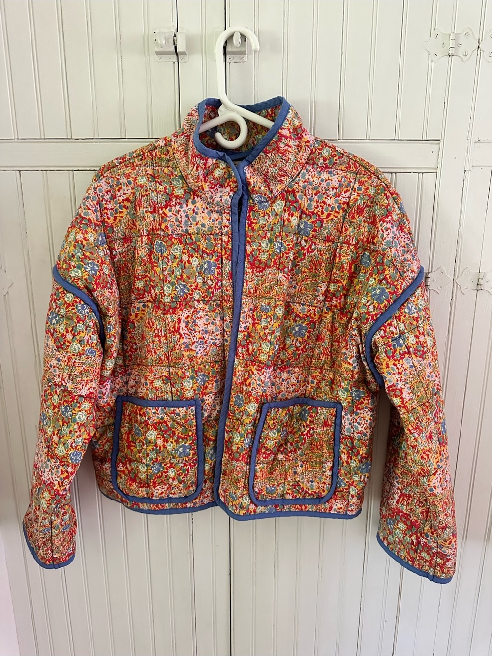 Free People floral quilted jacket